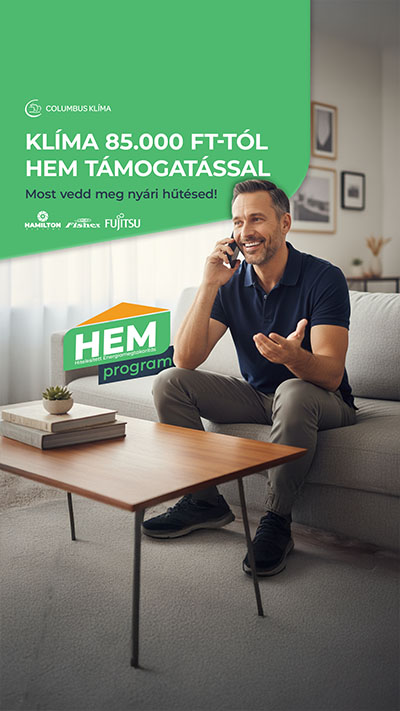 HEM program klíma kedvezmény lakossági telepítés